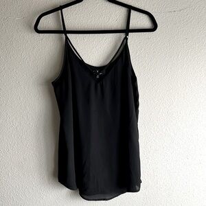 NWOT | Lulu's Sweet Fling Black Mesh Tank Top